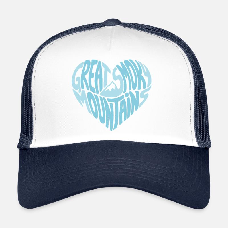 Great Smoky Mountains Heart Trucker Cap