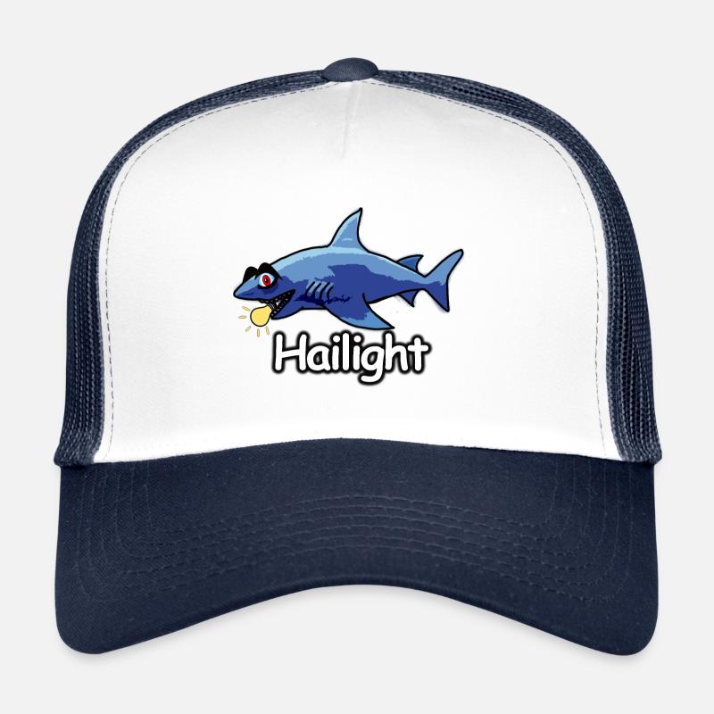 Hai-Light / Highlight (Wortwitz) - Casquette trucker - blanc/marine
