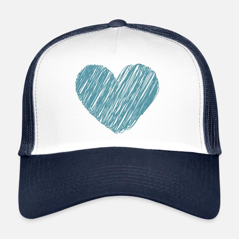 BLUE HEART Trucker Cap