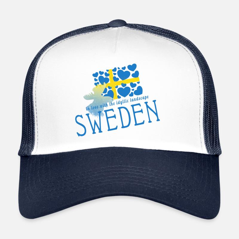 Schweden Sverige Suède Casquette trucker 