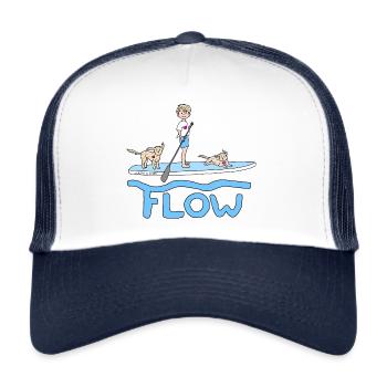 Phil and Paw - Flow - Trucker Cap - Weiß/Navy - Vorne