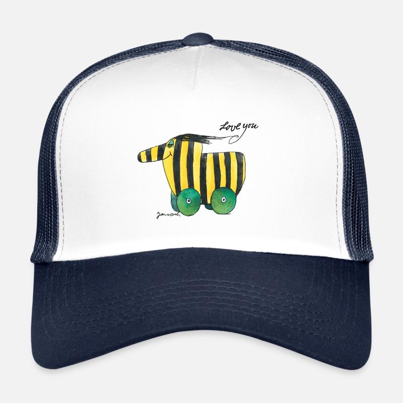 Janosch Tigerente Love you - Trucker Cap - Weiß/Navy