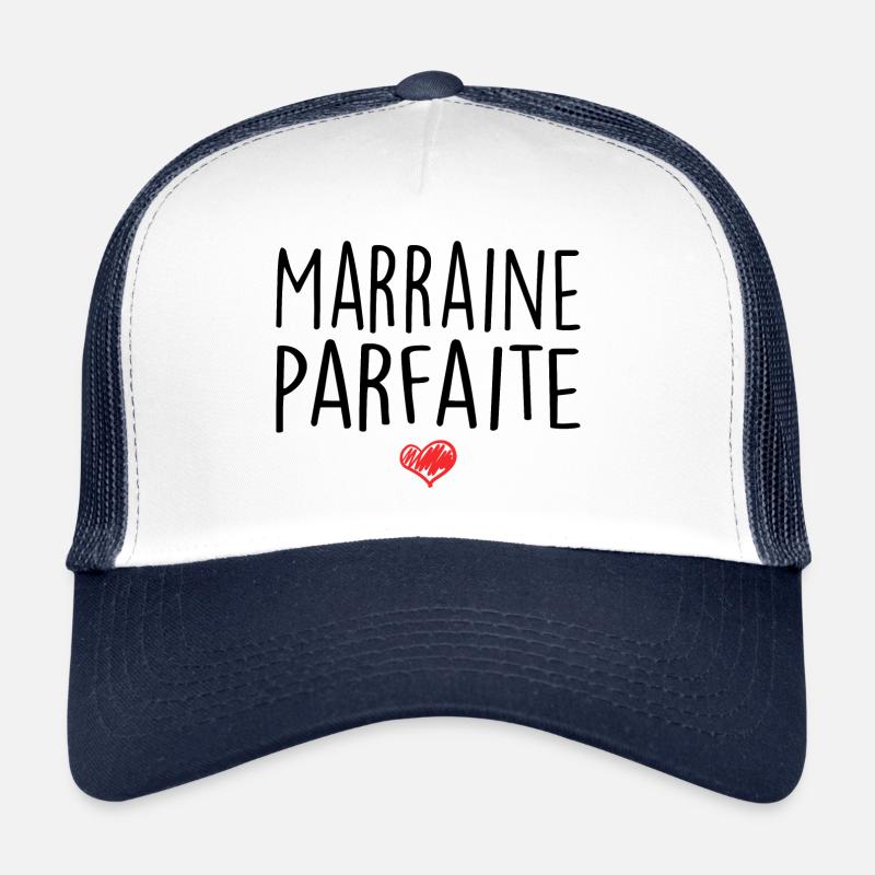 Marraine Parfaite - Pour Une Super Marraine - Casquette trucker  - blanc/marine