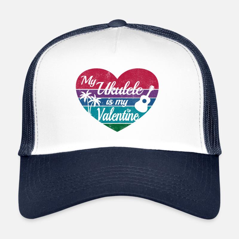 Mon ukulélé est ma Saint-Valentin Casquette trucker 