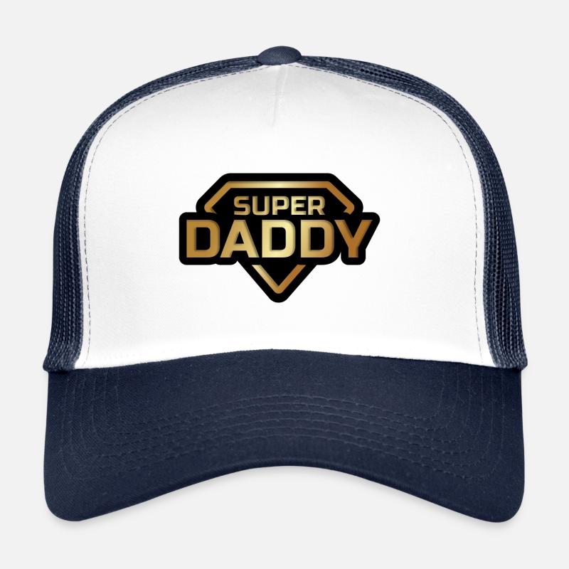 Super Daddy Goldenes Abzeichen Trucker Cap