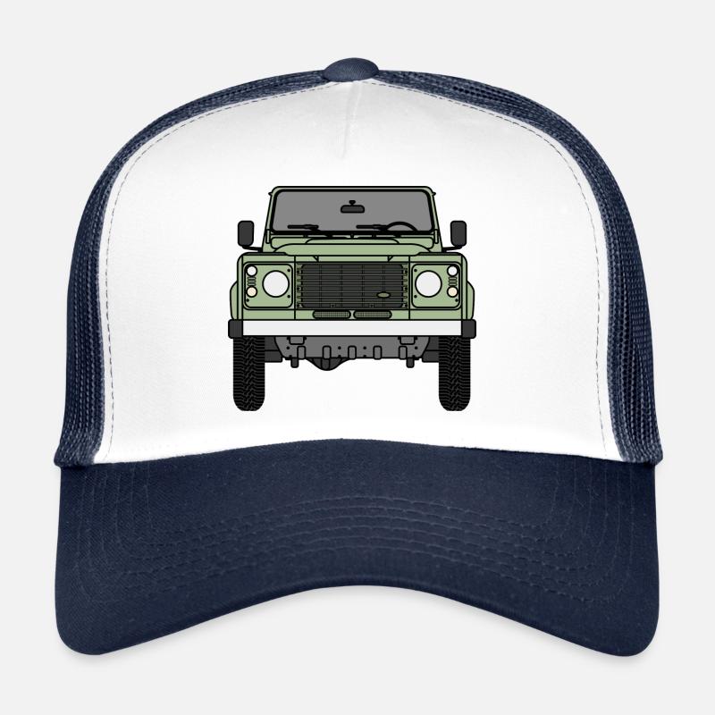 Defender - Front - Casquette trucker  - blanc/marine