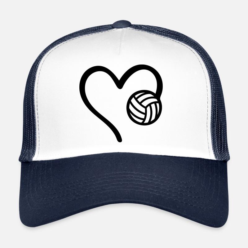 Volleyball Heart Trucker Cap