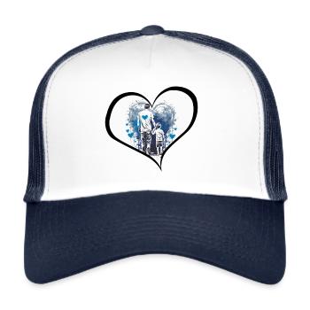 A chip off the old block - Trucker Cap - white/navy - Front