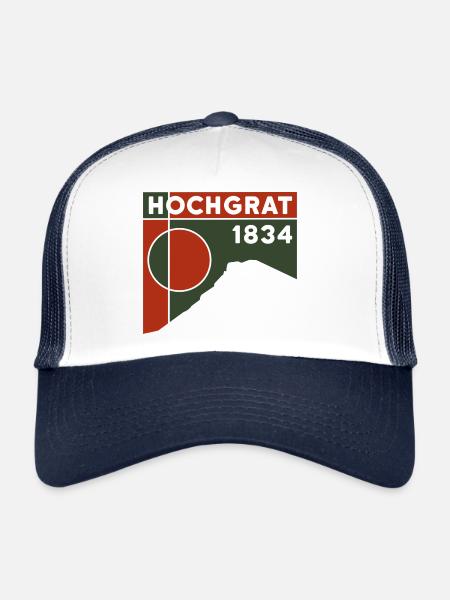 Berg Hochgrat Randonnée via ferrata Oberstaufen - Casquette trucker  - blanc/marine - Devant