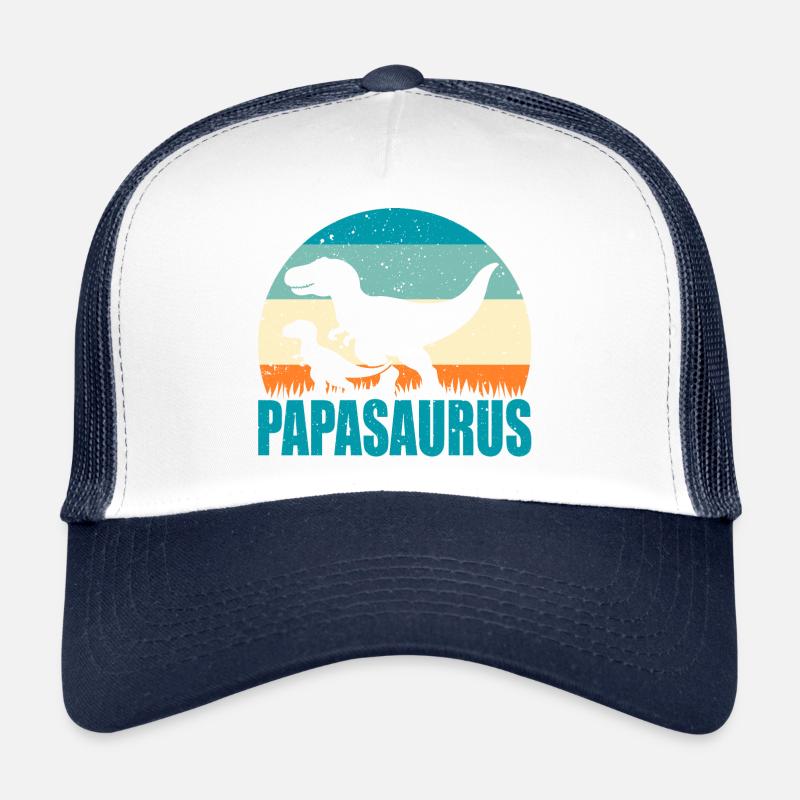 Papasaurus Vatertag Papa Vater Vati Geschenkidee Trucker Cap