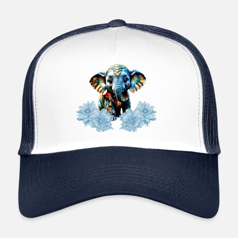 Niedlicher kleiner Elefant mit Fee, beste Freunde Trucker Cap