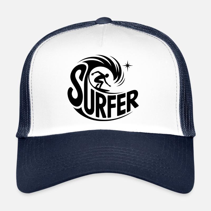 Surfer - Cool Surfer Logo Trucker Cap