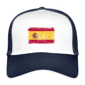 Spanish flag Spain Spanish flag - Trucker Cap - white/navy - Front