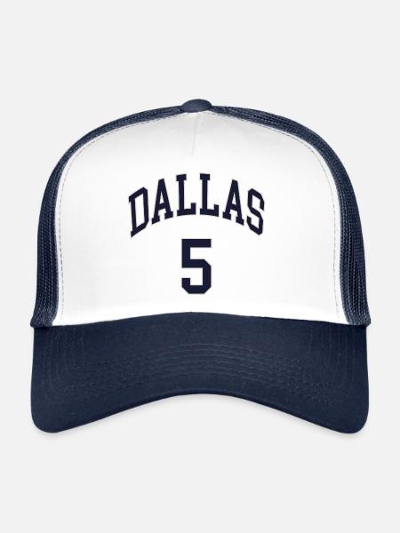 Dallas 5 - Casquette trucker  - blanc/marine - Devant
