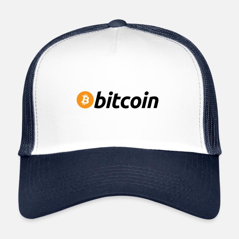 BITCOIN LOGO - Trucker Cap - Weiß/Navy