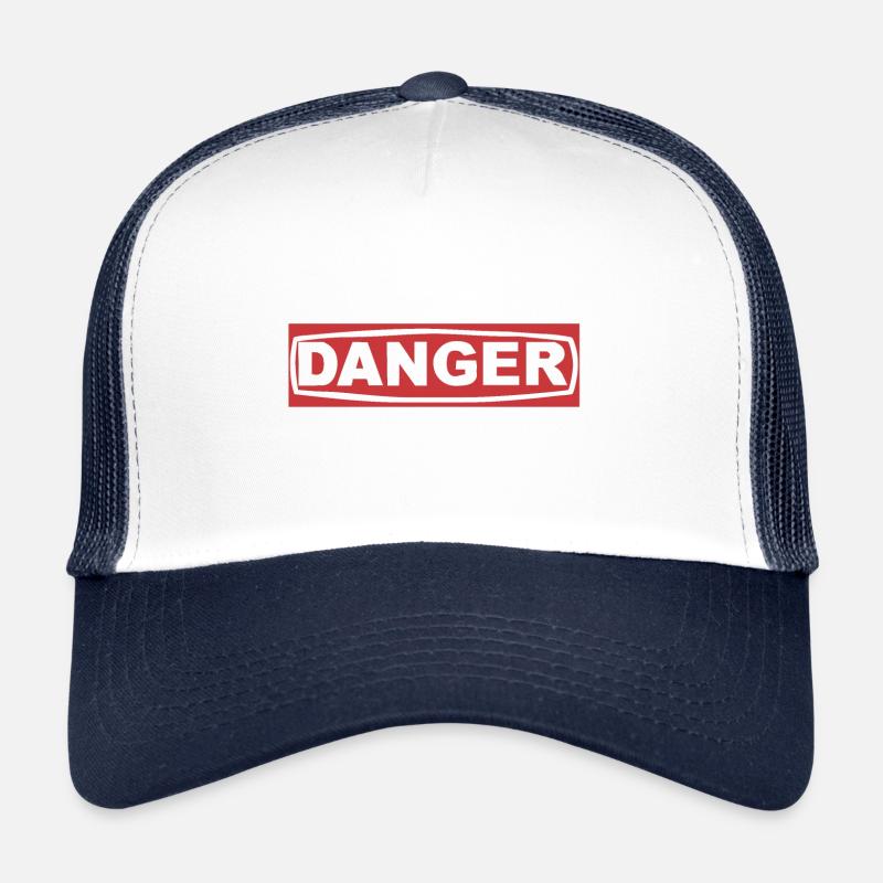 Danger - Trucker Cap - white/navy