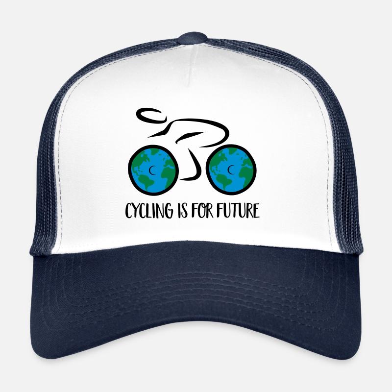 vélo - Casquette trucker  - blanc/marine