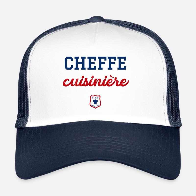 CHEFFE cuisinière - Casquette trucker  - blanc/marine