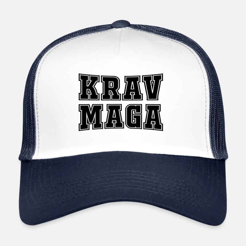 Krav Maga - Trucker Cap - Weiß/Navy