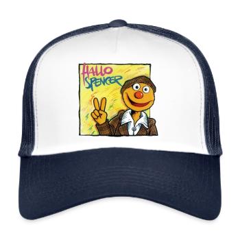 Spencer von HALLO SPENCER - Trucker Cap - Weiß/Navy - Vorne