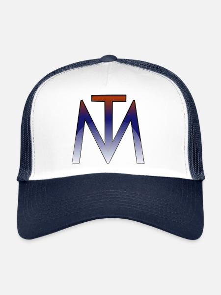 TED MARSCHALL design - Trucker Cap - white/navy - Front