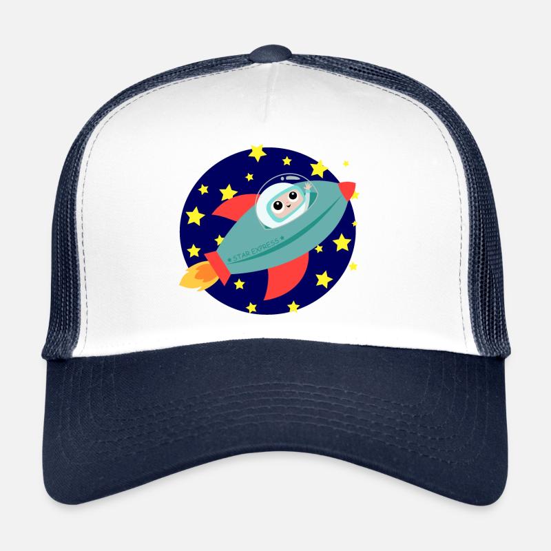 Rocket Astronaut Space Trucker Cap