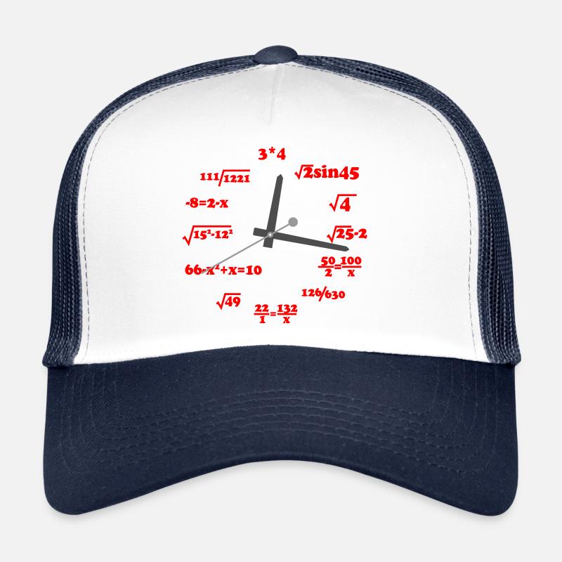 Farben änderbar | Mathe Uhr Trucker Cap