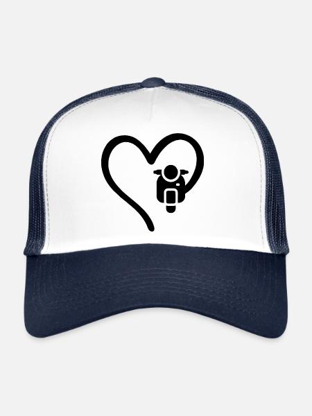 Scooter Heart Scooter - Trucker Cap - white/navy - Front