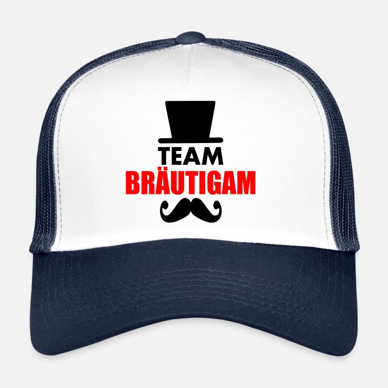 Team bräutigam - Trucker Cap - Weiß/Navy