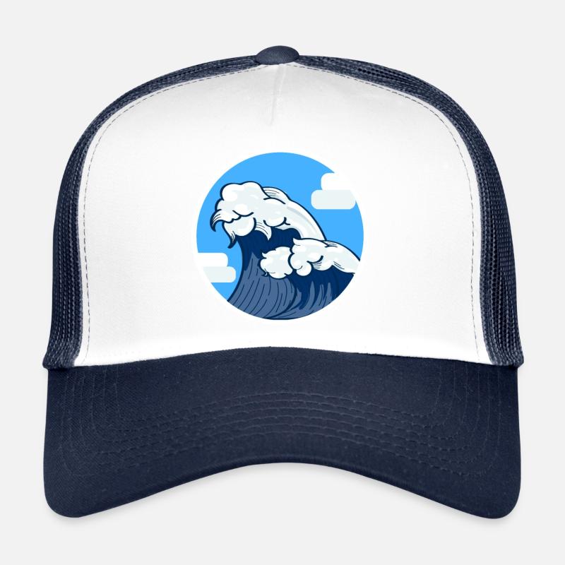 Surfer la vague fan de surf Casquette trucker 