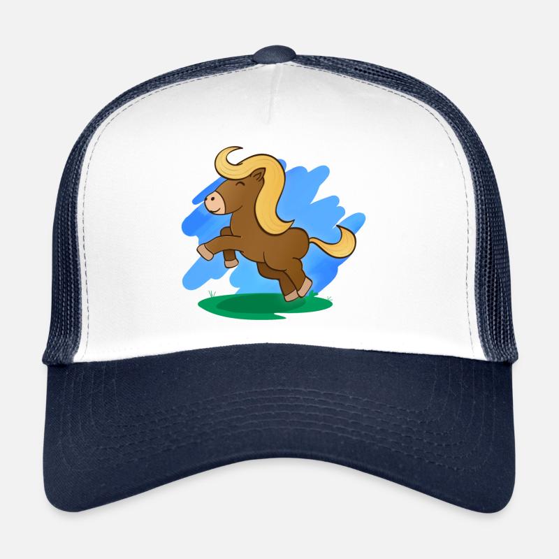 Cheval (Poney) & Paysage Casquette trucker 