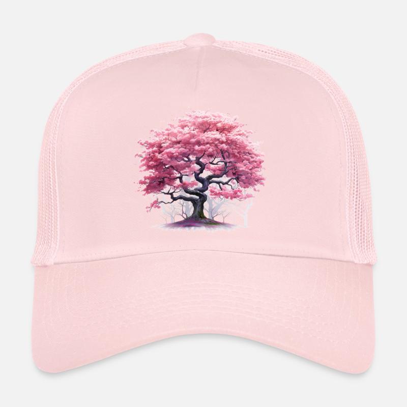 Cherry Blossom Tree Trucker Cap