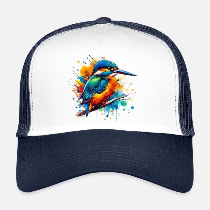 Martin-pêcheur - Casquette trucker - blanc/marine