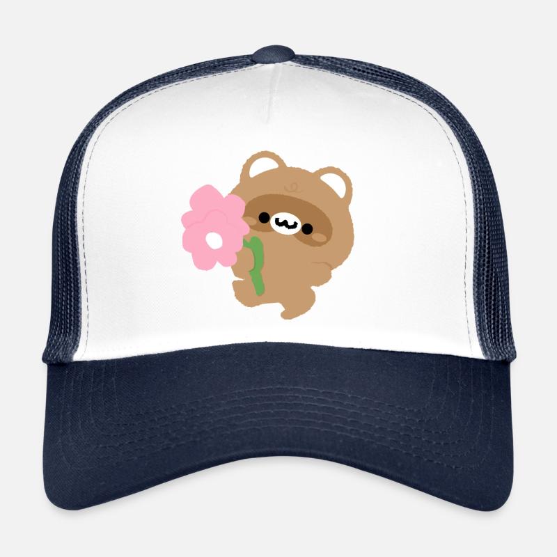 Romantisk bever - Trucker-caps  - hvit/marine