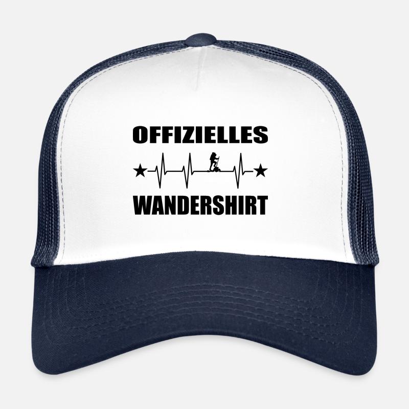 Wandern - Trucker Cap - Weiß/Navy