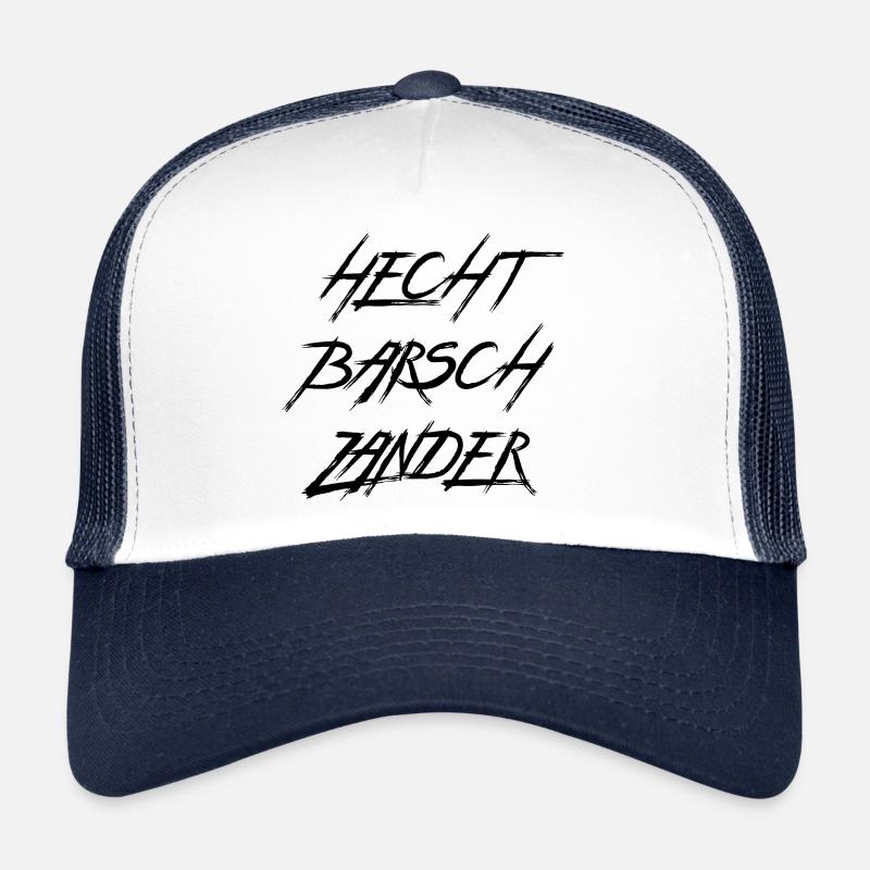 Hecht Barsch Zander Anglergeschenk crazy Trucker Cap