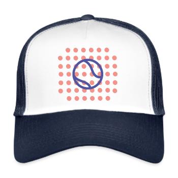 Padel Player Padel Tennis Padel Club Paddle - Trucker Cap - white/navy - Front