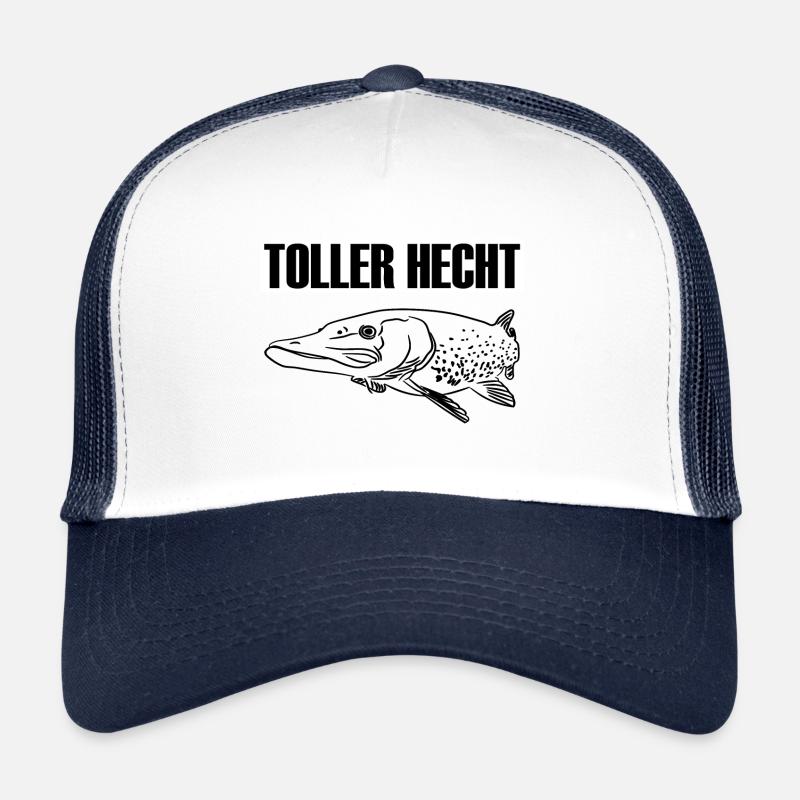 Angeln - Trucker Cap - Weiß/Navy