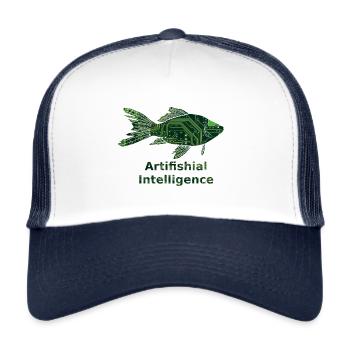Artifishial Intelligence - AI - Trucker Cap - Weiß/Navy - Vorne