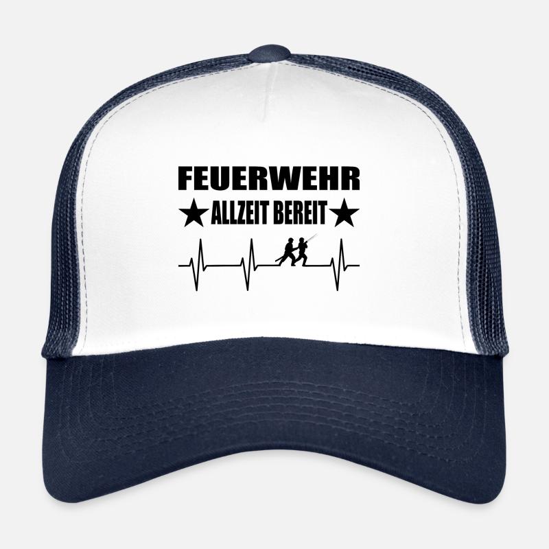 Feuerwehr - Trucker Cap - Weiß/Navy