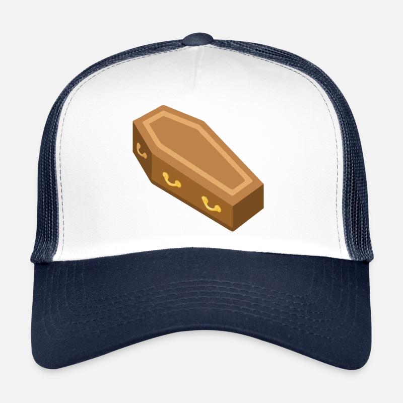 Casket Halloween motive celebration gift idea Trucker Cap