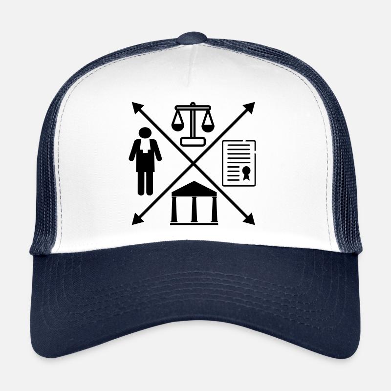 Jurist - Trucker Cap - Weiß/Navy