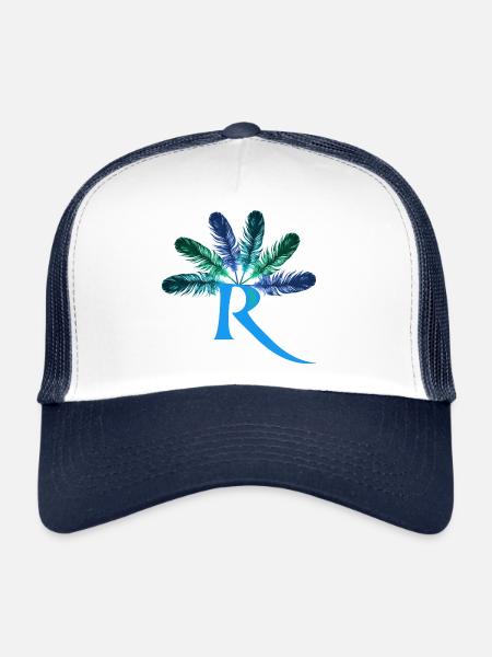 6 ressorts r - Casquette trucker  - blanc/marine - Devant