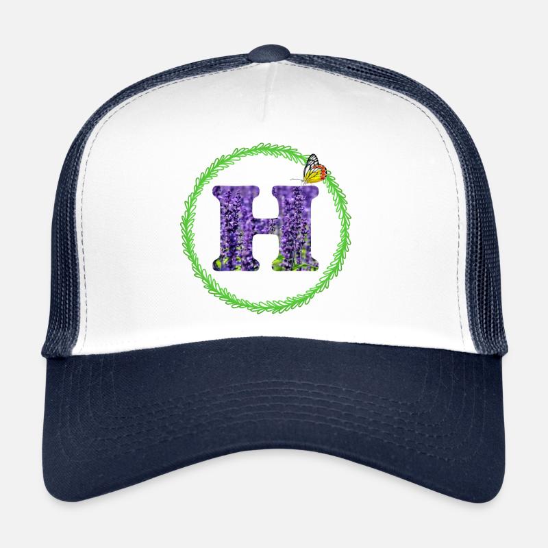 lavender h Trucker Cap