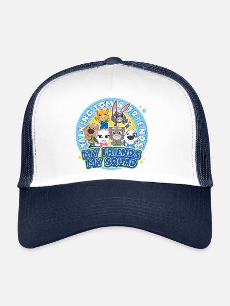Talking Tom & Friends My Friends, My Squad - Trucker Cap - white/navy - Front
