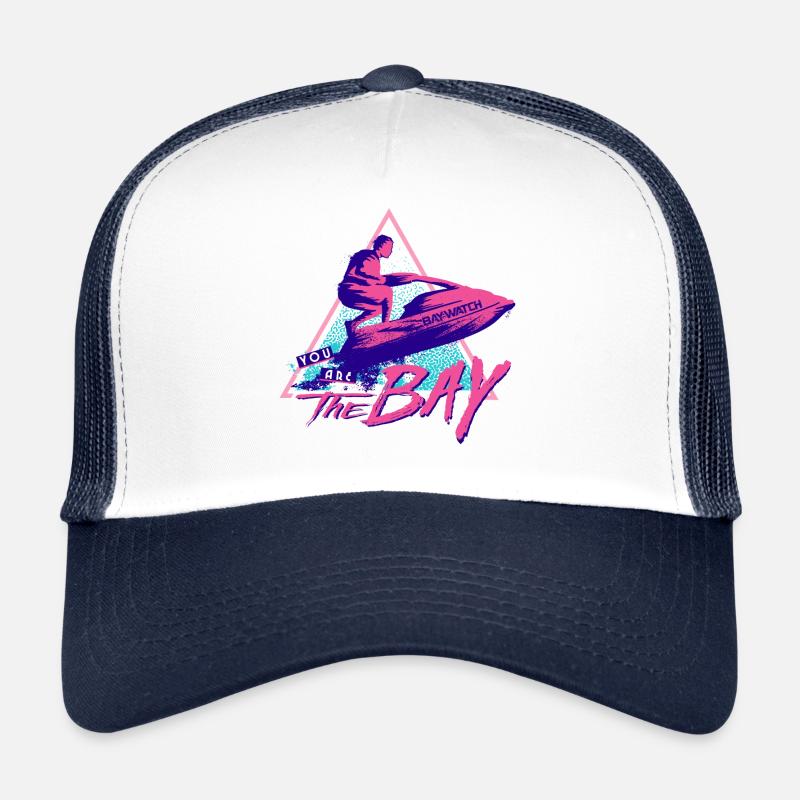 Baywatch Jetski You Are The Bay - Trucker Cap - Weiß/Navy