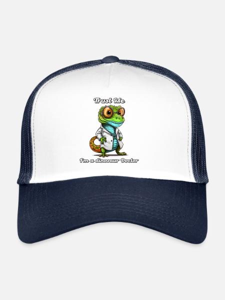 An unusual gift for a medic, funny and cool. - Trucker Cap - white/navy - Front