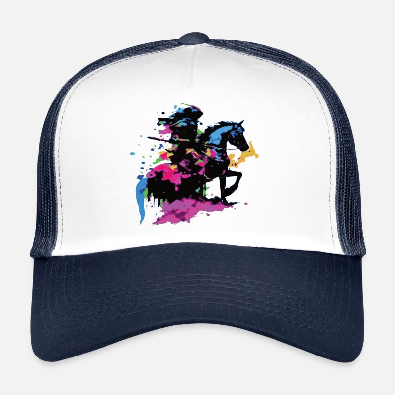 Reiter Pferd bunt Trucker Cap