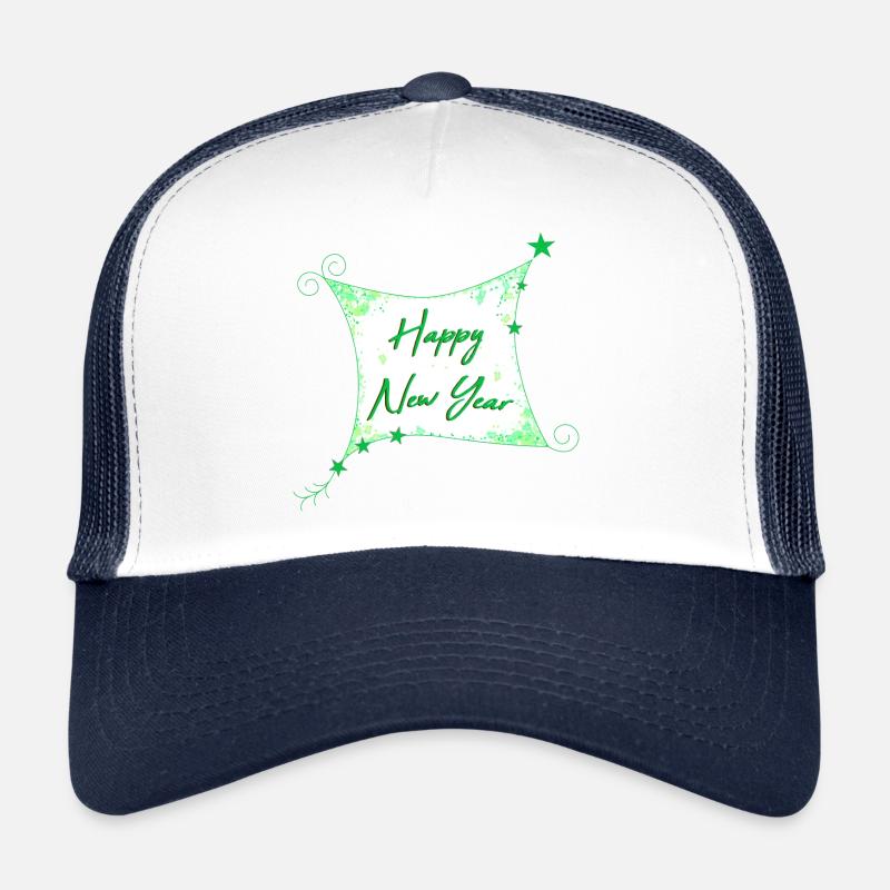 Happy New Year Silvester - Trucker Cap - Weiß/Navy