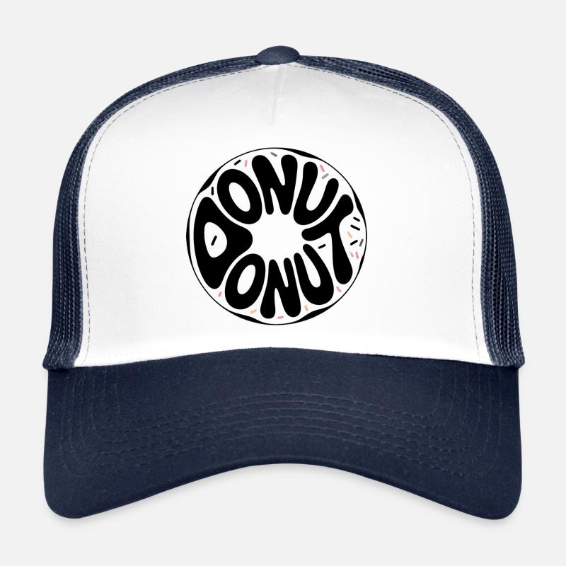Donut - Cool Donut Logo Casquette trucker 